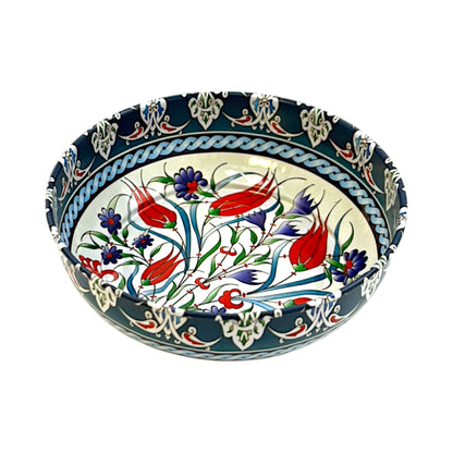 Metall Schüssel - Blume 1 - Groß - 12cm