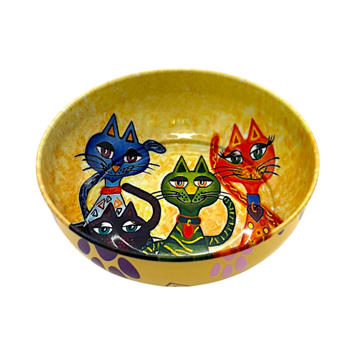 Metall Schüssel - Katze 1 - Groß - 12cm