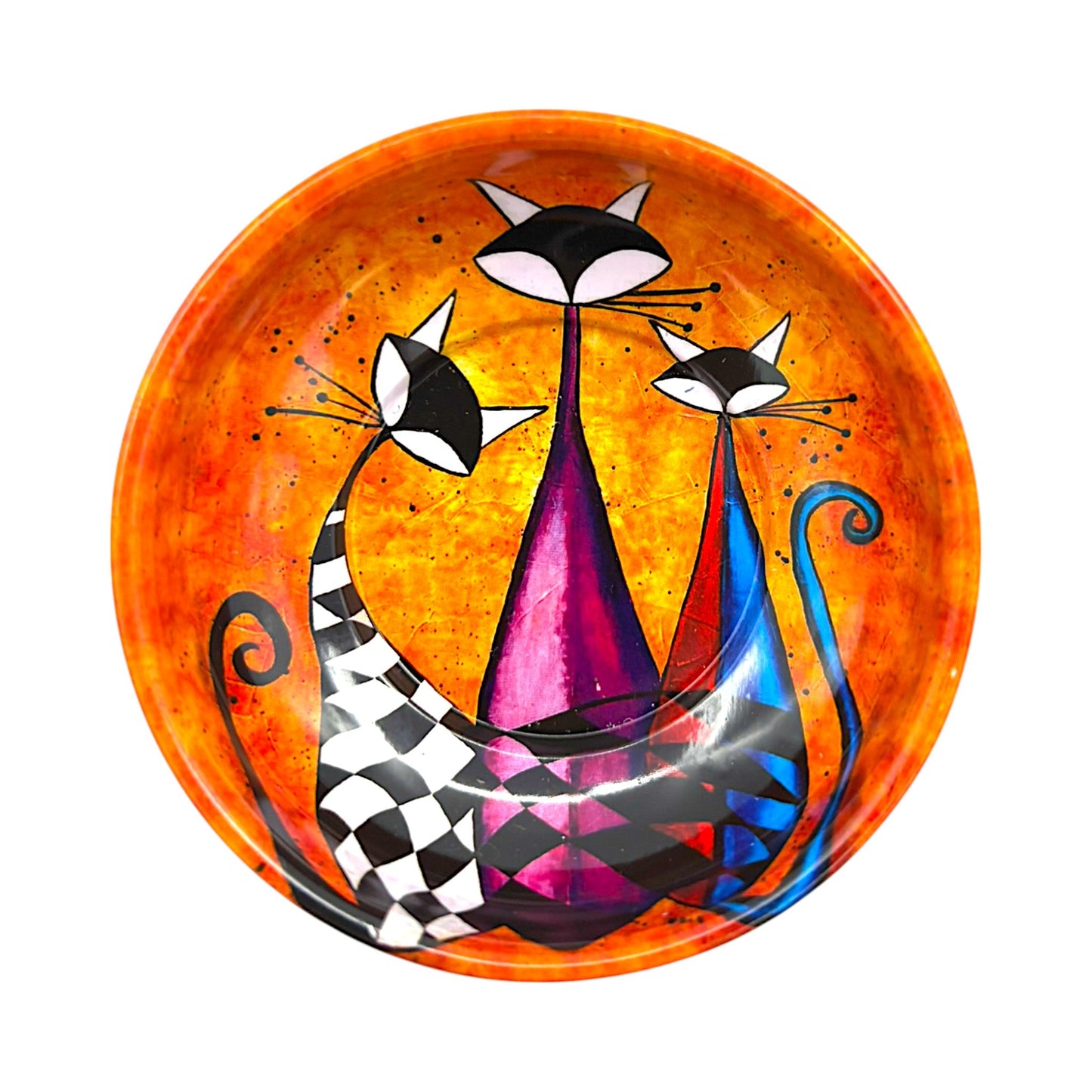 Metall Schüssel - Katze 1 - Klein - 8cm