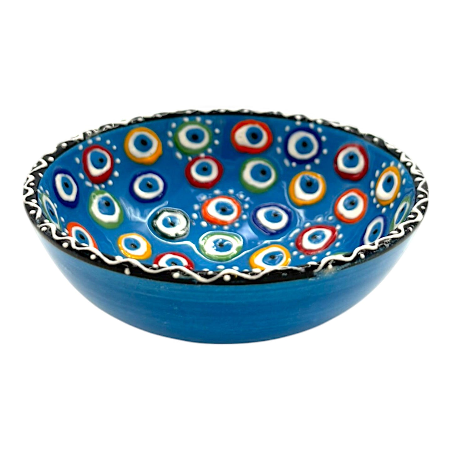 Keramikschale - Evil Eye - Hellblau - 12cm