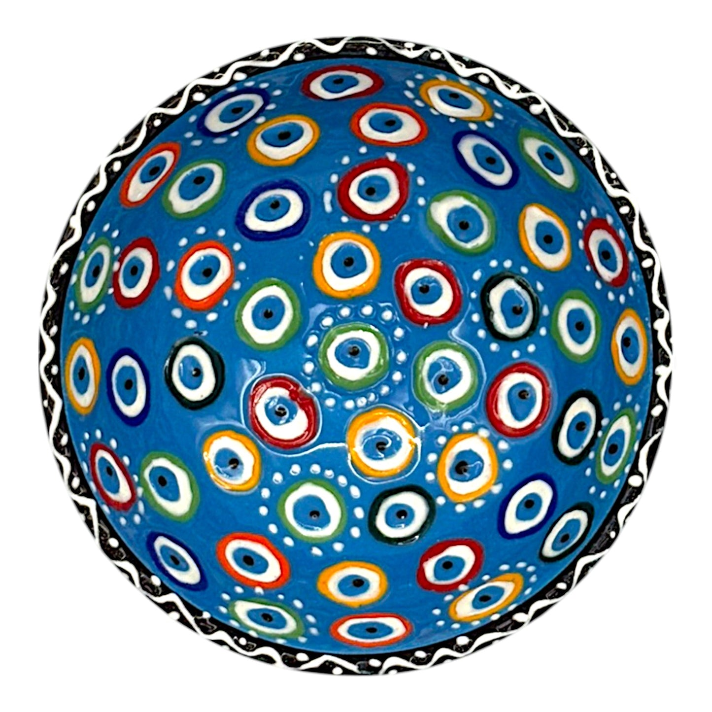 Keramikschale - Evil Eye - Hellblau - 12cm