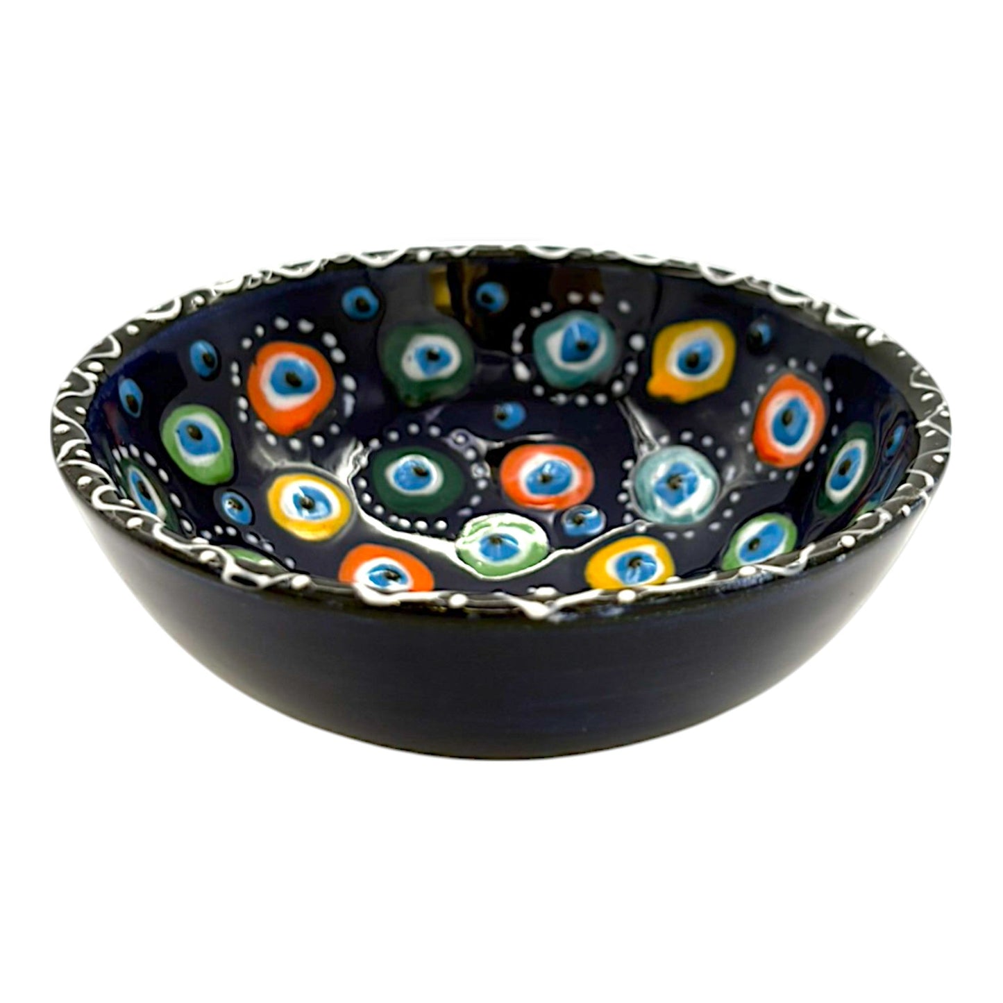 Keramikschale - Evil Eye - Dunkelblau - 12cm
