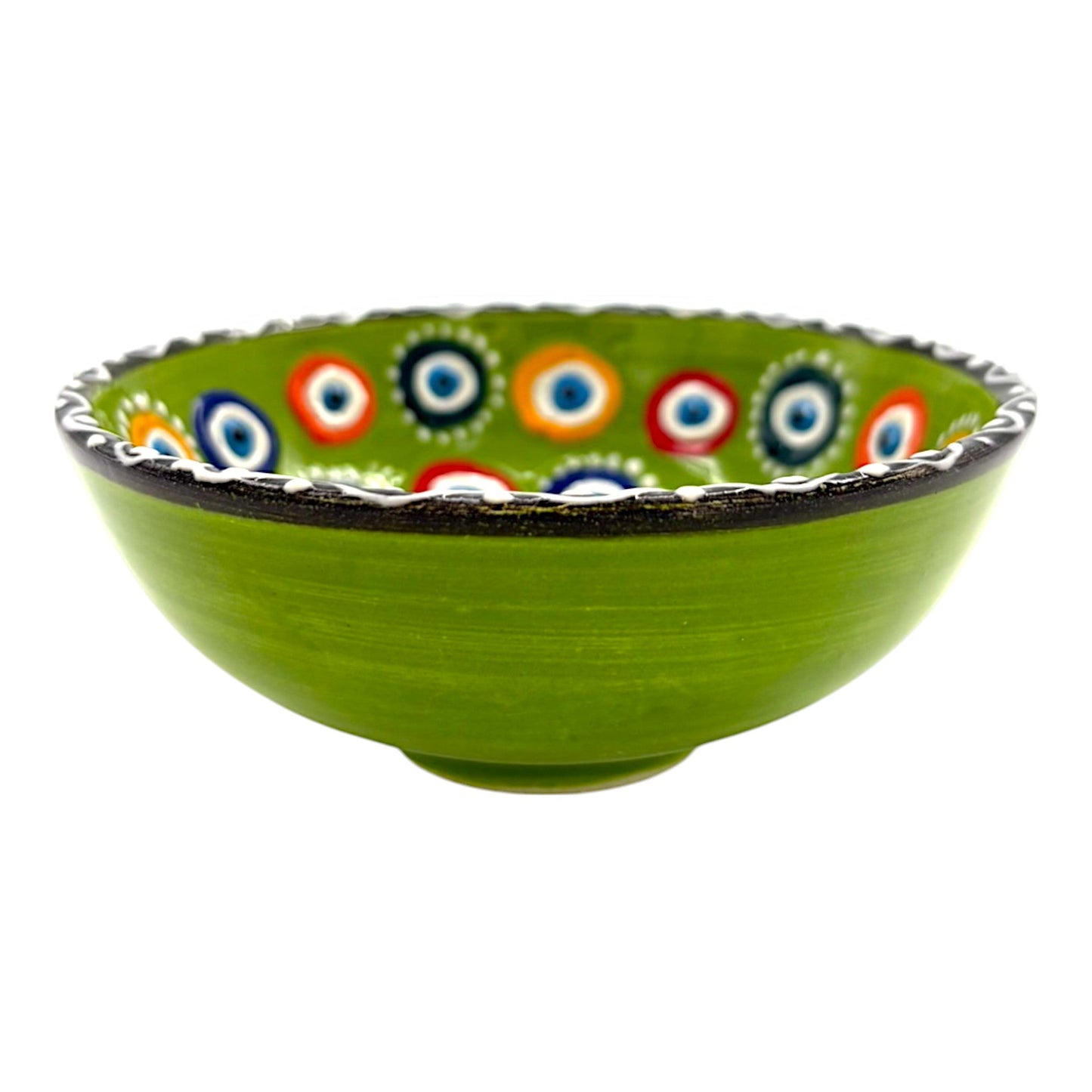 Keramikschale - Evil Eye - Hellgrün - 12cm