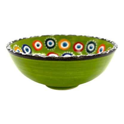 Keramikschale - Evil Eye - Hellgrün - 12cm