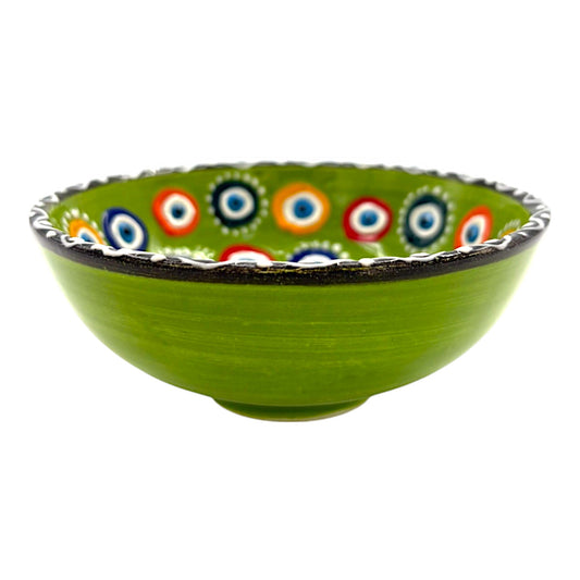 Keramikschale - Evil Eye - Hellgrün - 12cm
