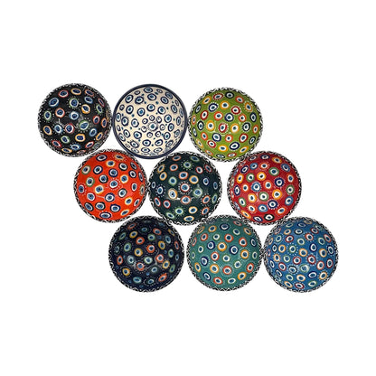 Keramikschale - Evil Eye - Dunkelblau - 12cm