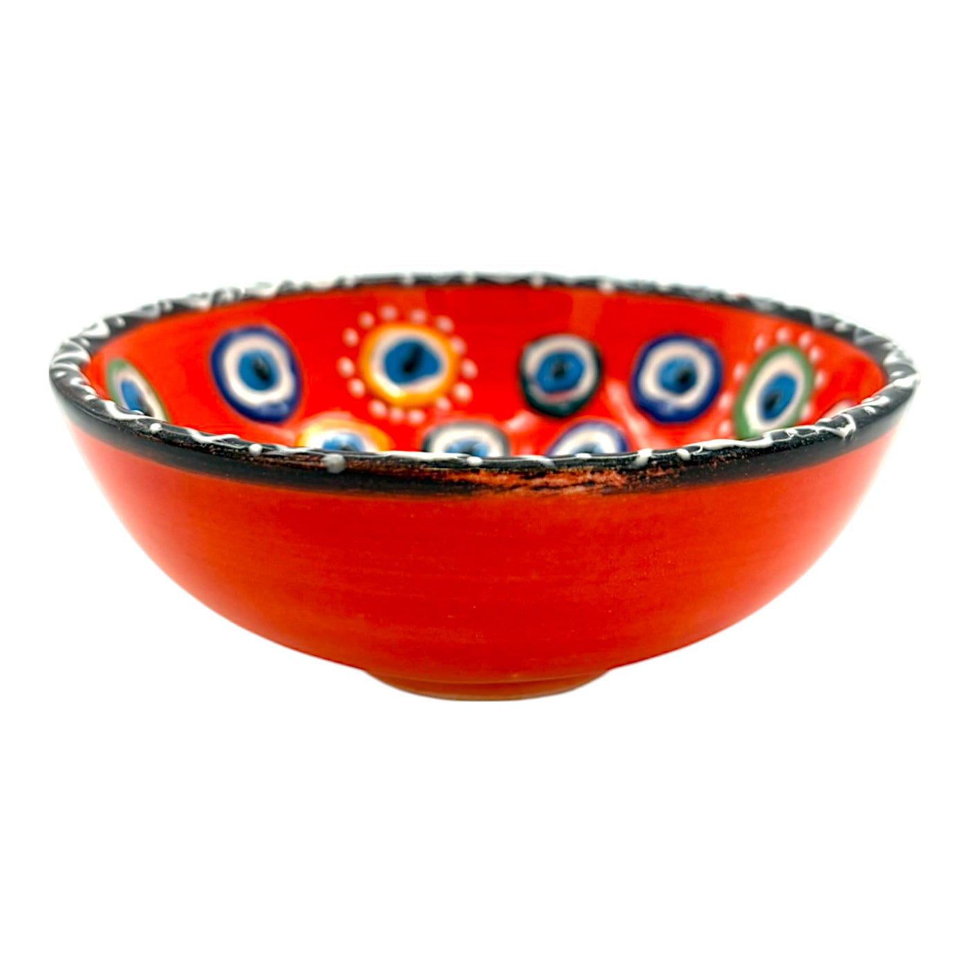 Keramikschale - Evil Eye - Orange - 12cm