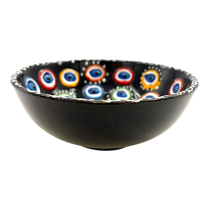Keramikschale - Evil Eye - Schwarz - 12cm