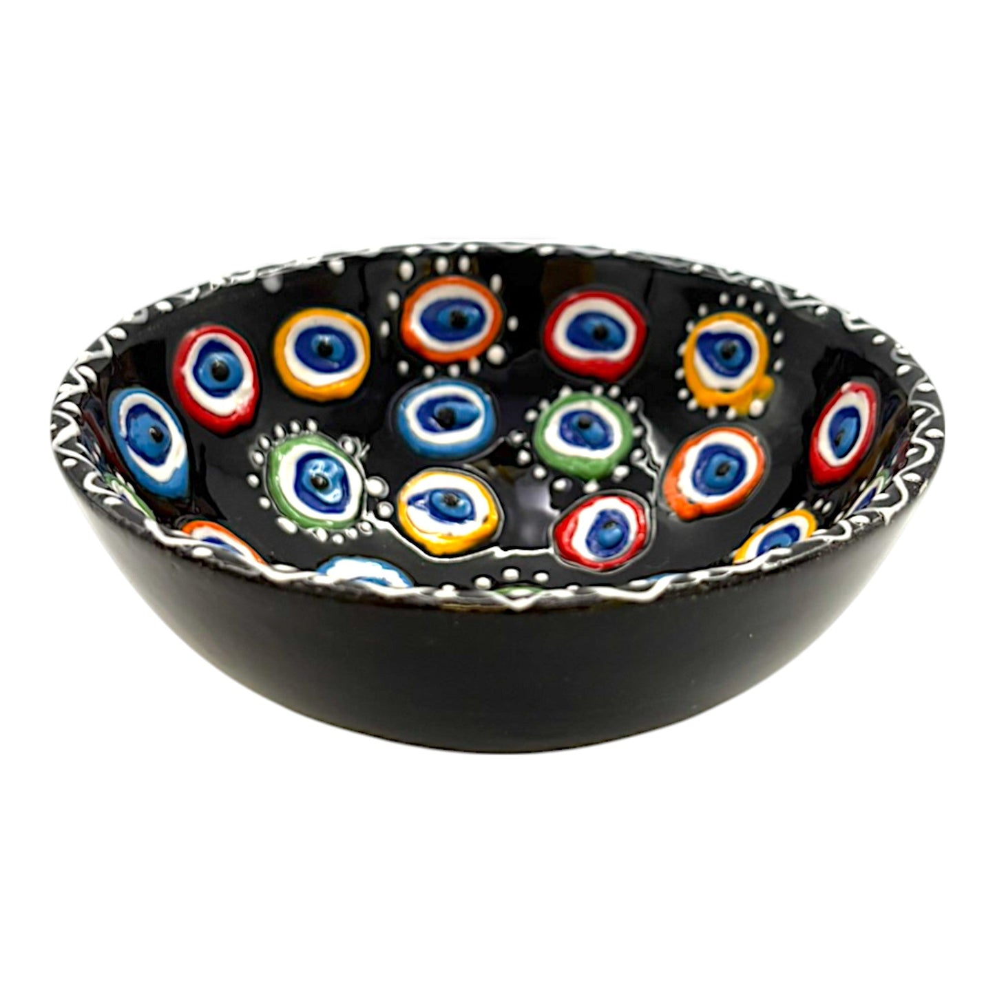 Keramikschale - Evil Eye - Schwarz - 12cm