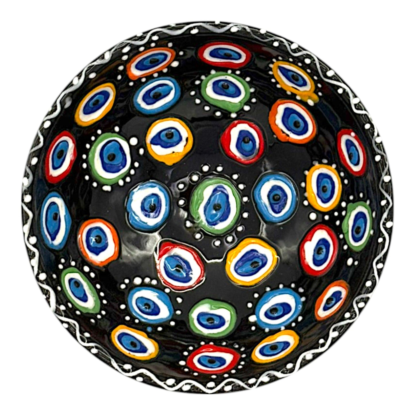 Keramikschale - Evil Eye - Schwarz - 12cm