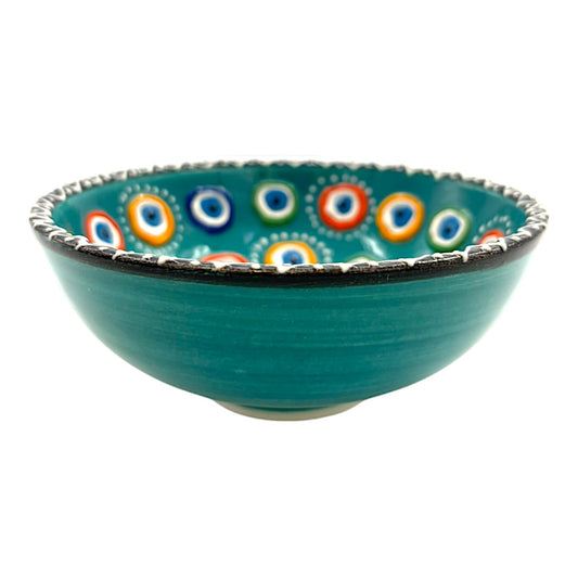 Keramikschale - Evil Eye - Türkis - 12cm