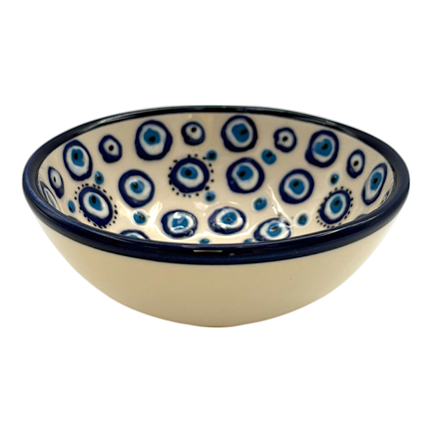 Keramikschale - Evil Eye - Weiß - 12cm