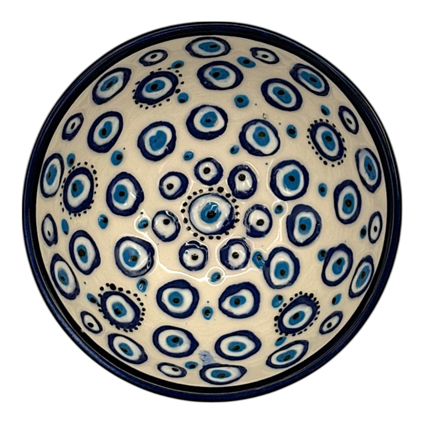 Keramikschale - Evil Eye - Weiß - 12cm