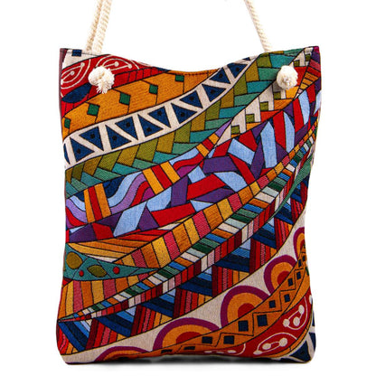 Schultertasche - Boho-Style - Illusio - 38x35cm