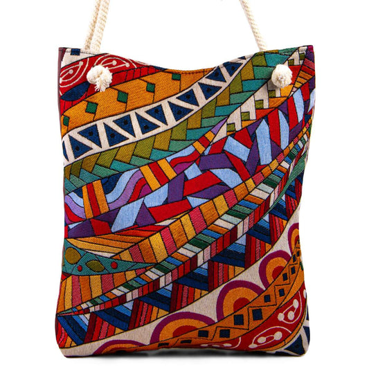 Schultertasche - Boho-Style - Illusio - 38x35cm