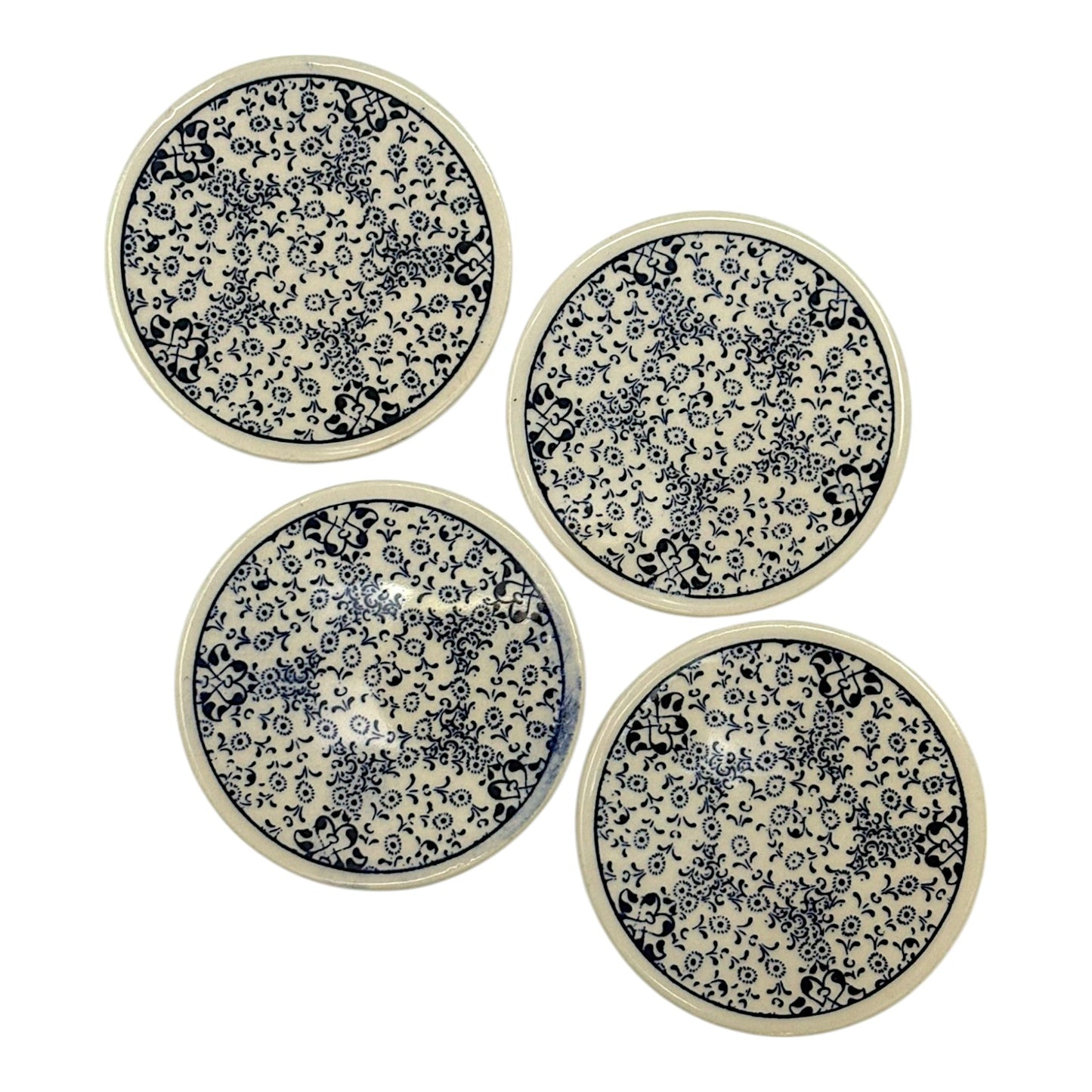 Keramik-Untersetzer - 4er Set - Gänseblümchen- 9cm