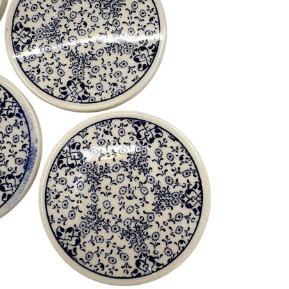 Keramik-Untersetzer - 4er Set - Gänseblümchen- 9cm