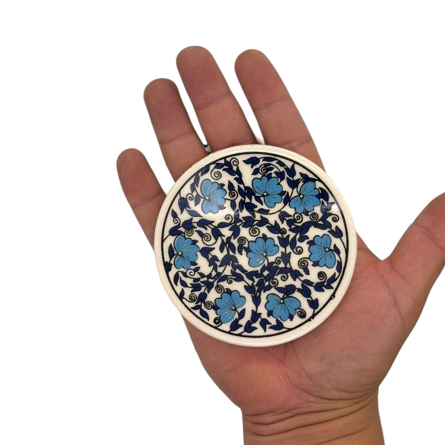 Keramik-Untersetzer - 4er Set - Hibiskusblüte - 9cm