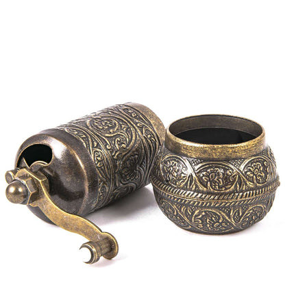 Gewürzmühle aus Metall  - Bronze - klein - 11 x 5cm