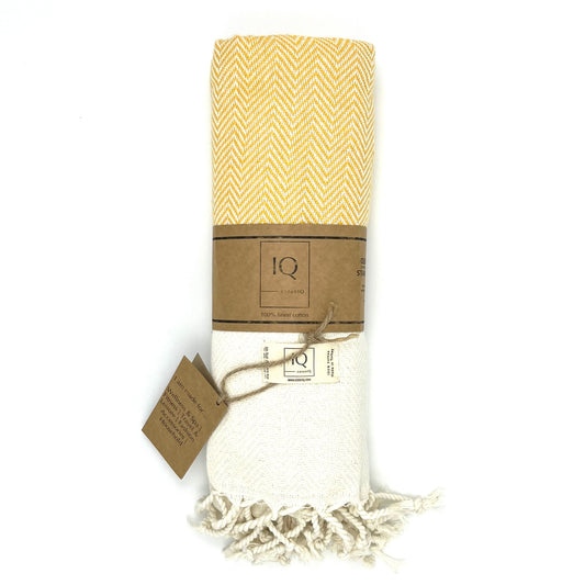 Hamamtuch | Saunatuch | Strandtuch | Venezuela | Gelb | 170x95 cm