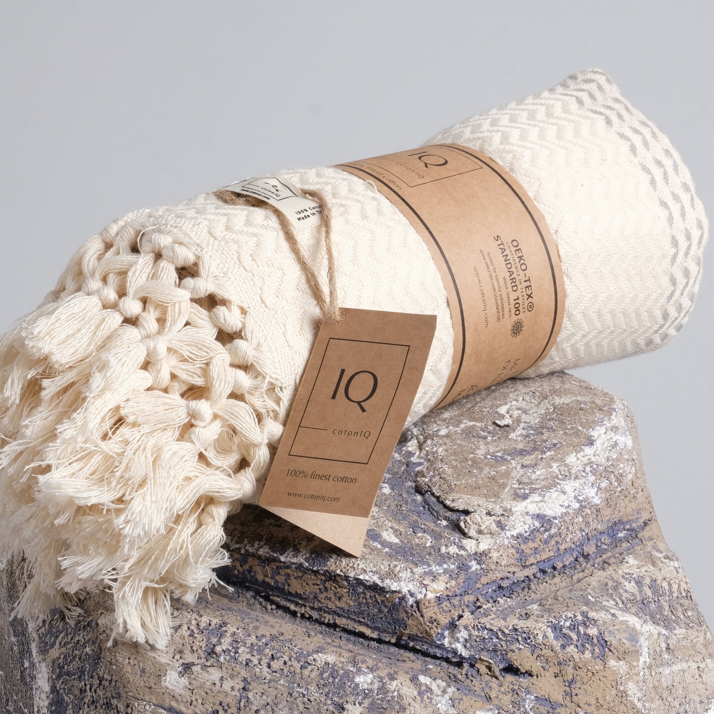 Hamamtuch Saunatuch Strandtuch - Colombia Grau 180x95 cm