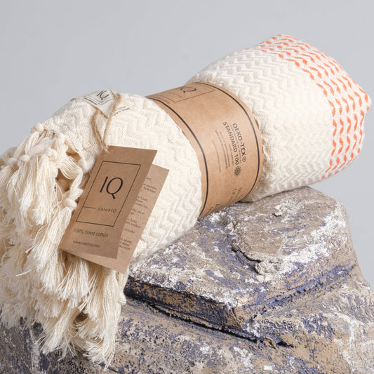 Hamamtuch | Saunatuch | Strandtuch | Colombia | Orange | 180x95 cm