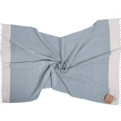 Hamamtuch | Saunatuch | Strandtuch | Ecuador | Blau | 170x95 cm