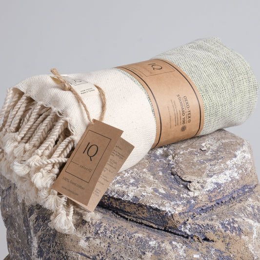 Hamamtuch Saunatuch Strandtuch - Ecuador Grün 170x95 cm