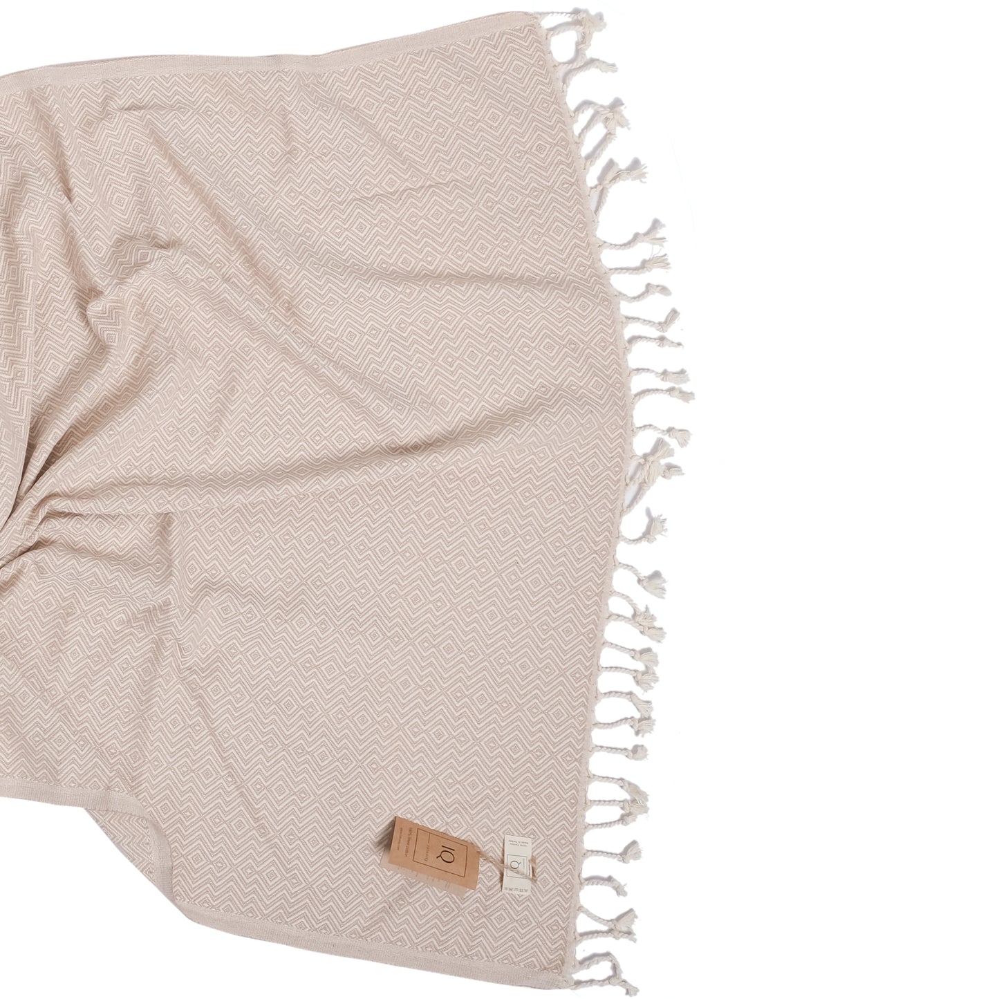 Hamamtuch Saunatuch Strandtuch - Peru Beige 180x100 cm