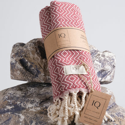 Hamamtuch | Saunatuch | Strandtuch | Peru | Bordeaux | 180x100 cm