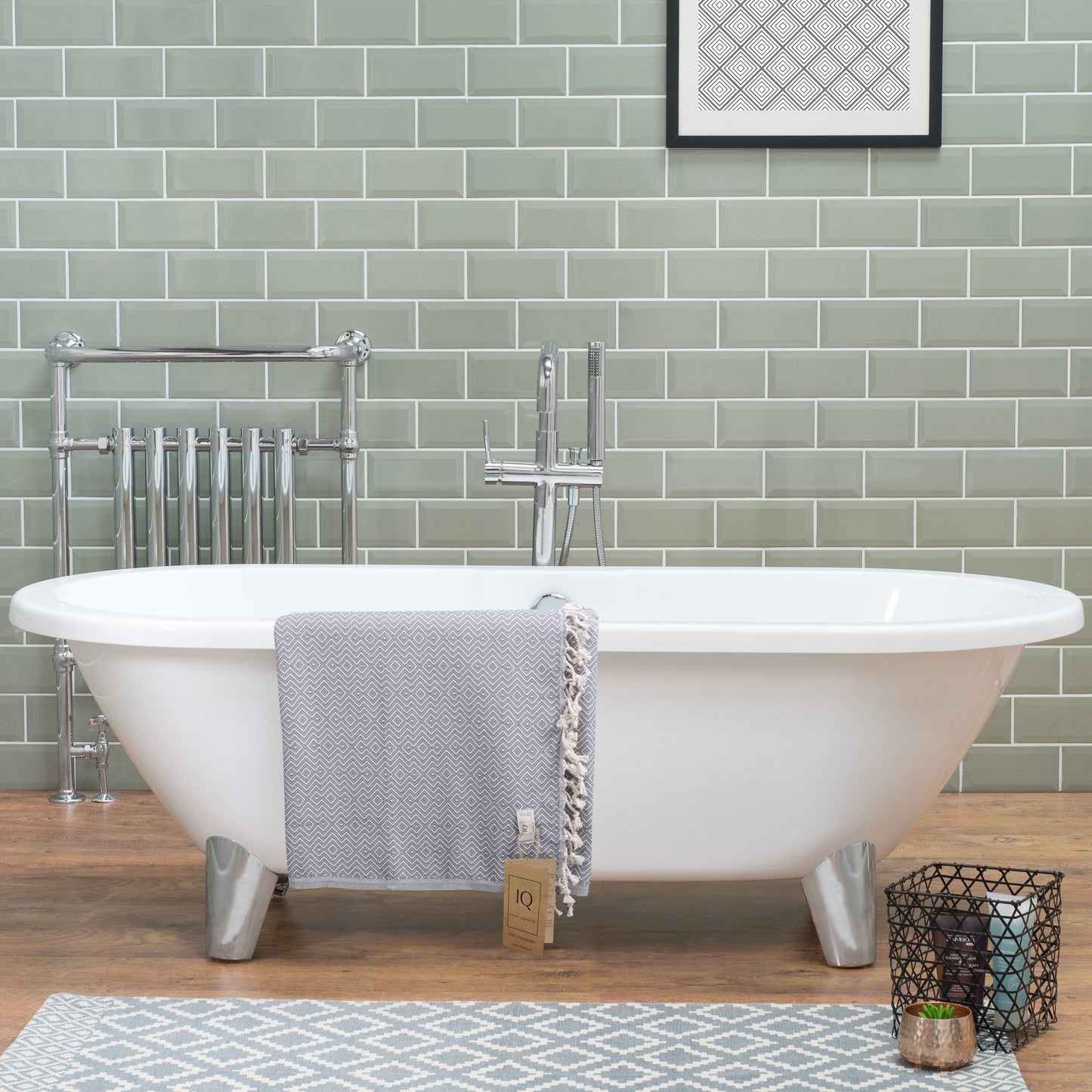 Hamamtuch Saunatuch Strandtuch - Peru Grau 180x100 cm