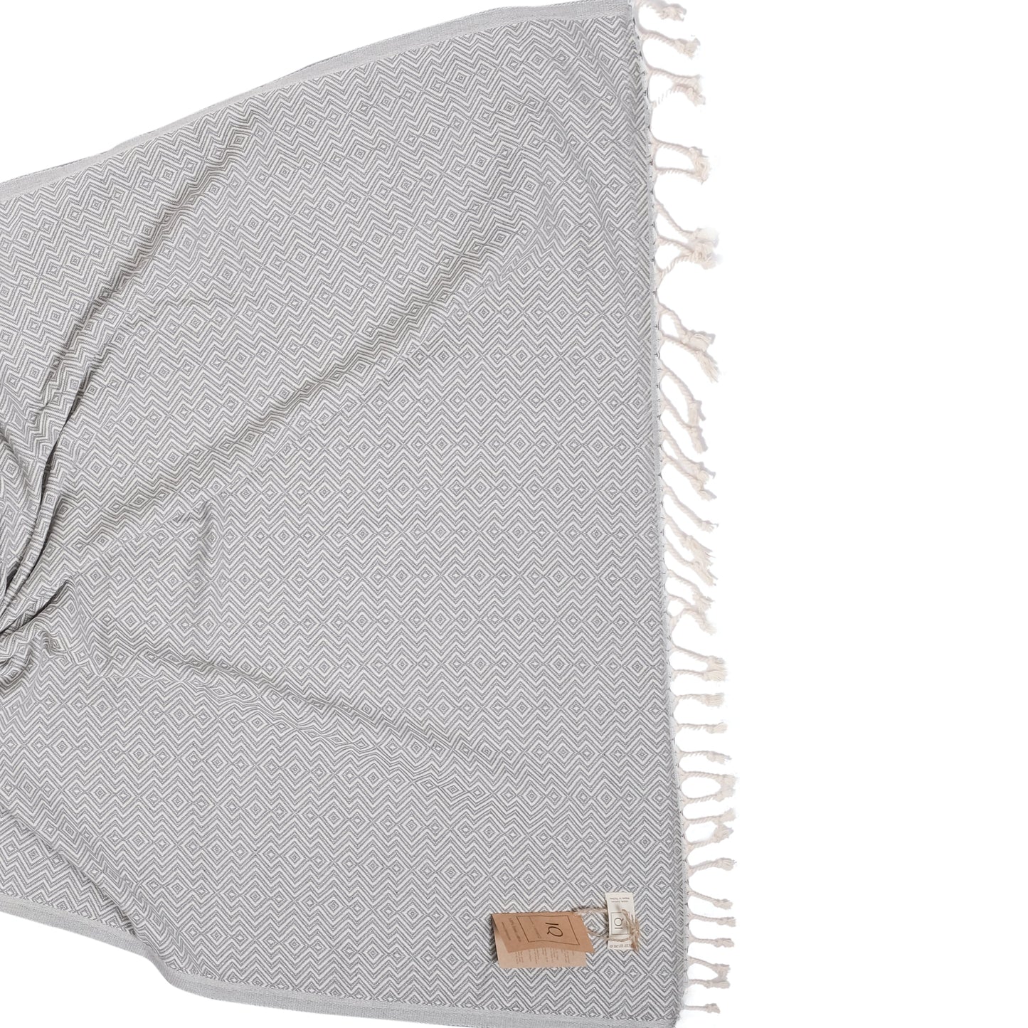 Hamamtuch Saunatuch Strandtuch - Peru Grau 180x100 cm