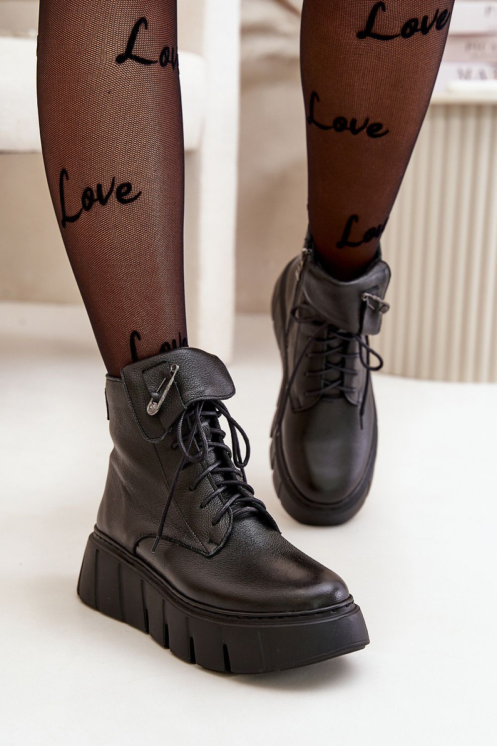 Plateau-Stiefeletten Step in style