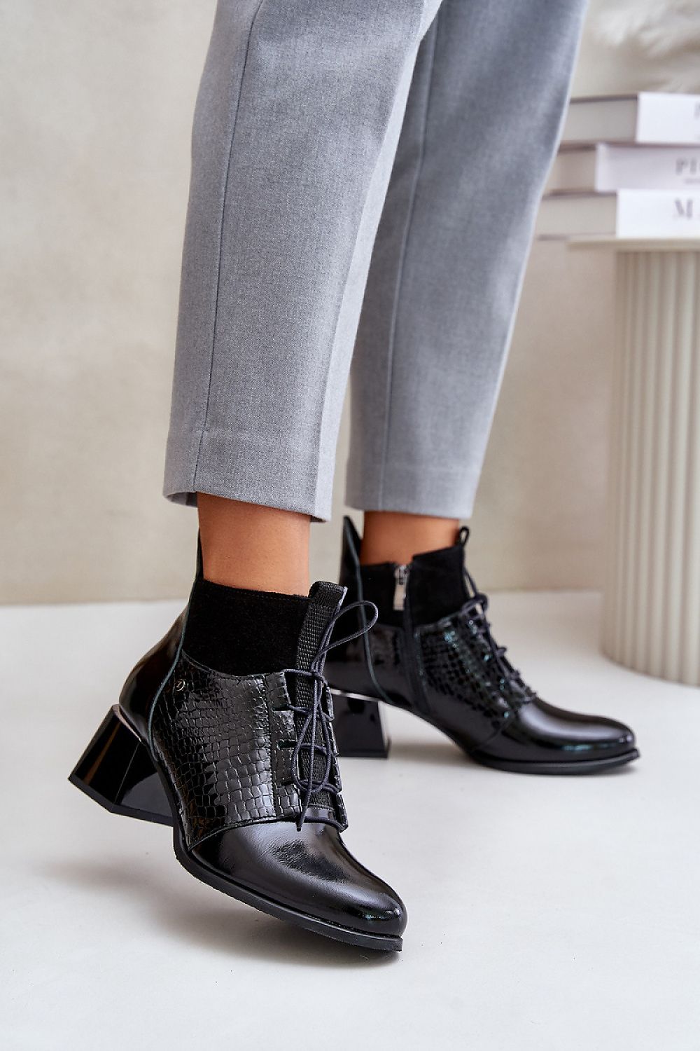 Stiefeletten mit Absatz Step in style