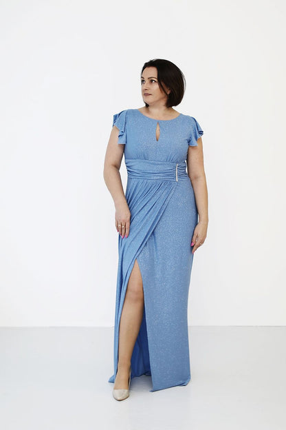  Langes Kleid model 215331 Jersa 