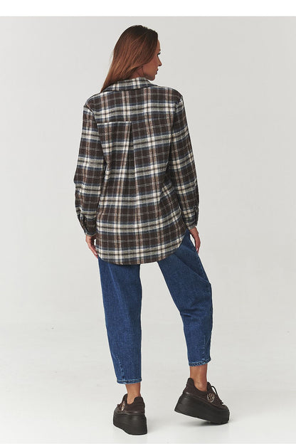  Langarm Hemd model 219731 Makadamia 