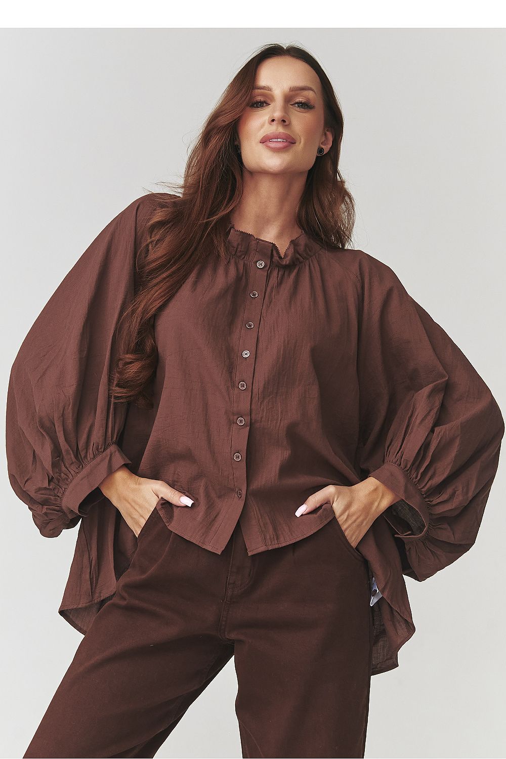  Damen Hemd model 221046 Makadamia 