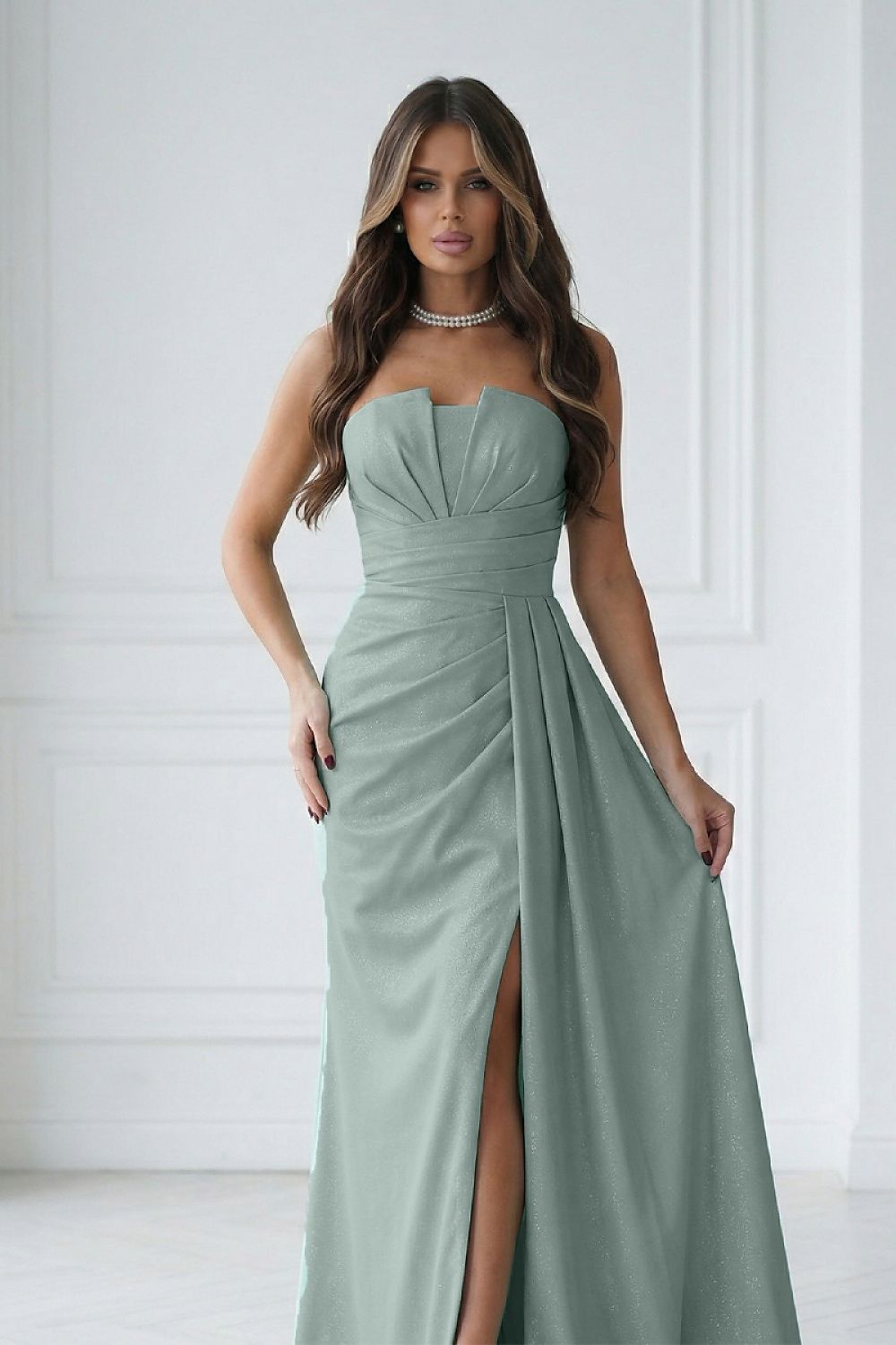 Langes Kleid Bicotone