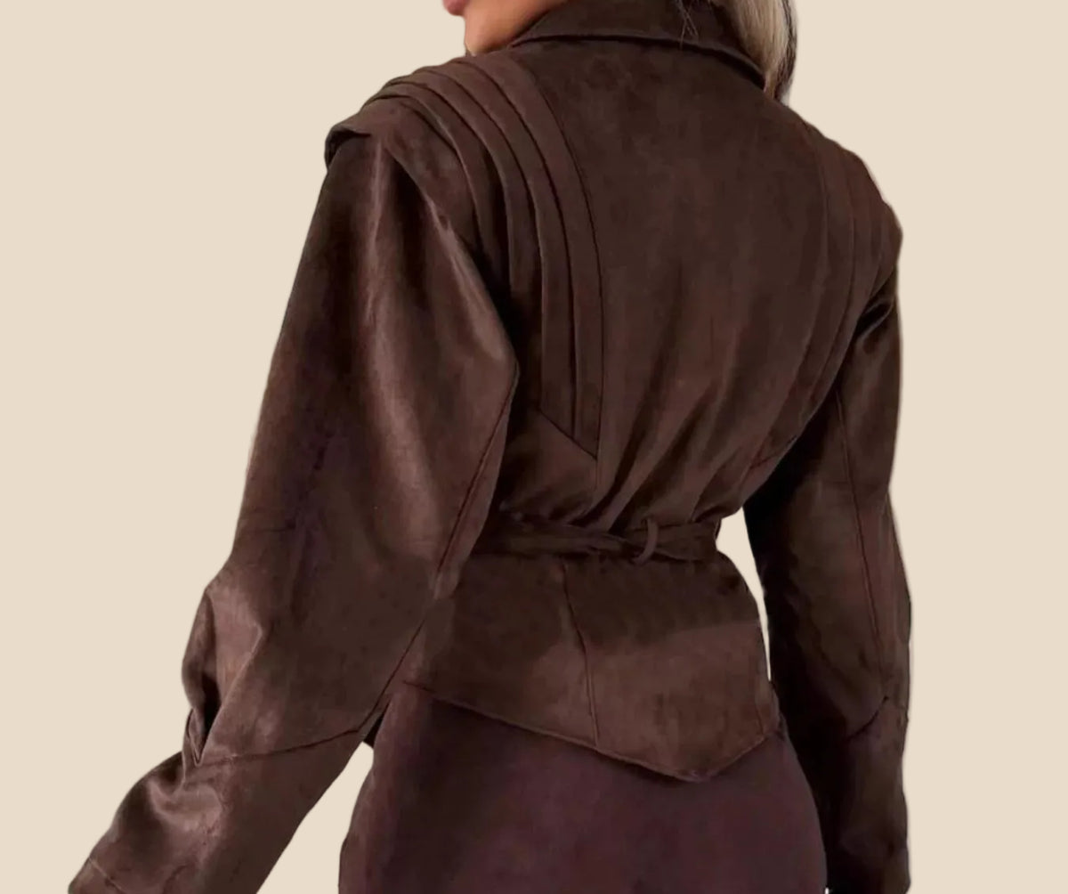 Damen Blazer mit langen Ärmeln in Rückansicht