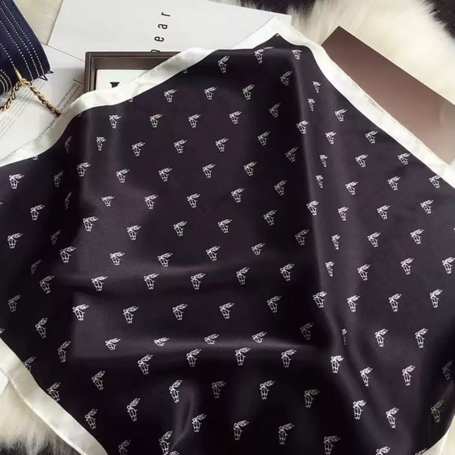 Damen Seidenschal Leichtgewicht Print Schal One Size