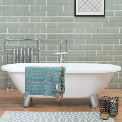 Hamamtuch | Saunatuch | Strandtuch | Mexico | Türkis | 180x100 cm