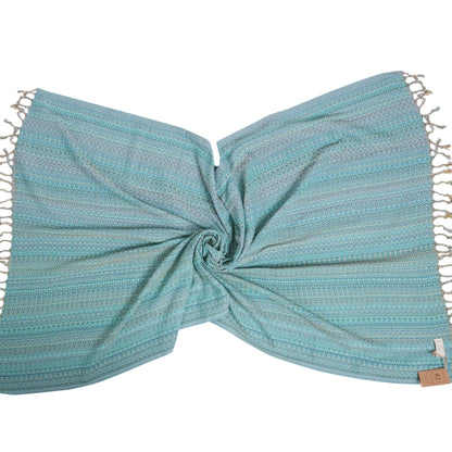 Hamamtuch | Saunatuch | Strandtuch | Mexico | Türkis | 180x100 cm