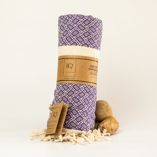 Hamamtuch Saunatuch Strandtuch - Bolivia Lila 180x100 cm