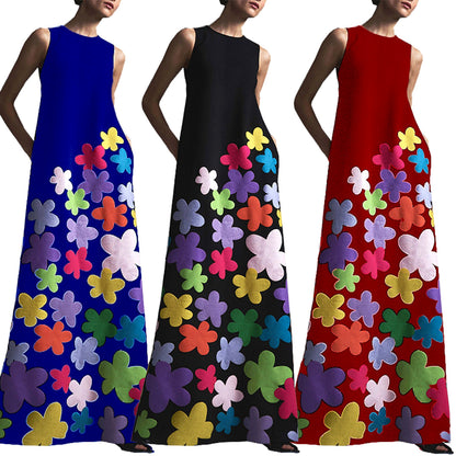 Women's Sleeveless Printed Dresses