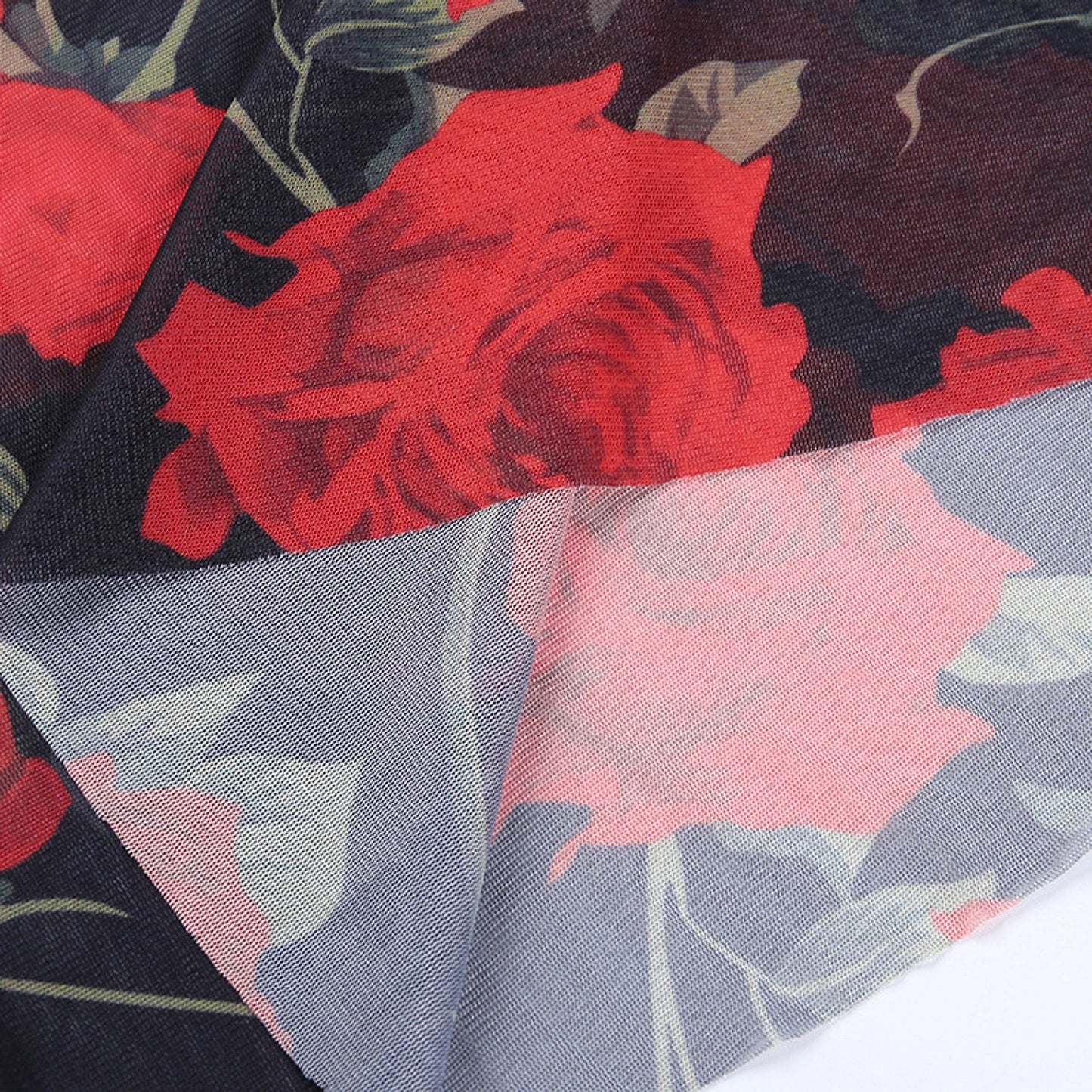 Damen Midikleid mit Blumenmuster und Spaghettiträgern