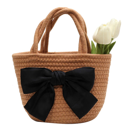 SolunaWeave™ – Petite Bow Beach Tote