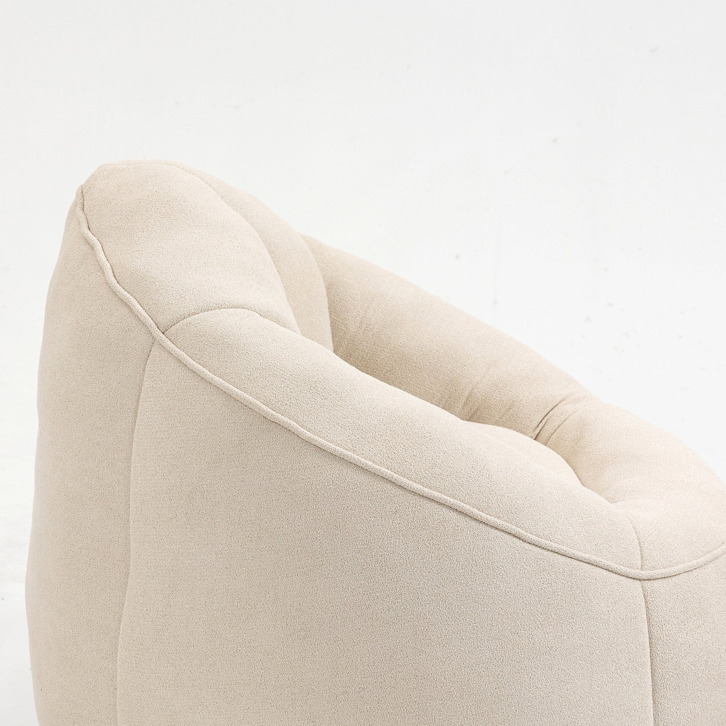 CloudSoft Sitzsack mit Fußhocker Beige