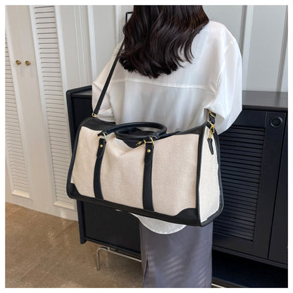 Voyagera™ – Canvas Travel Tote Bag (Large Capacity)