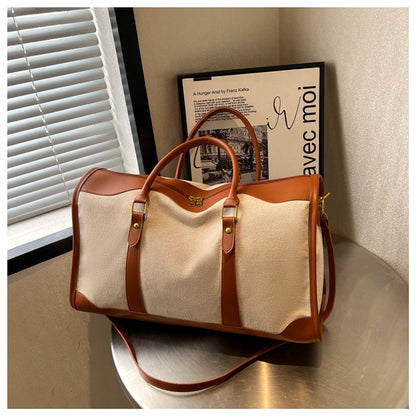 Voyagera™ – Canvas Travel Tote Bag (Large Capacity)